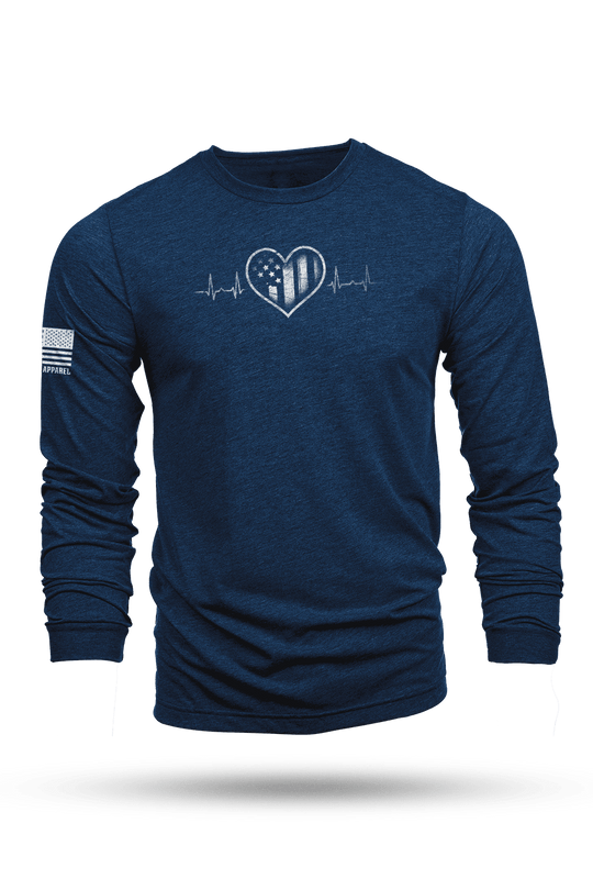 Patriot's Heart Monitor - Long - Sleeve Shirt