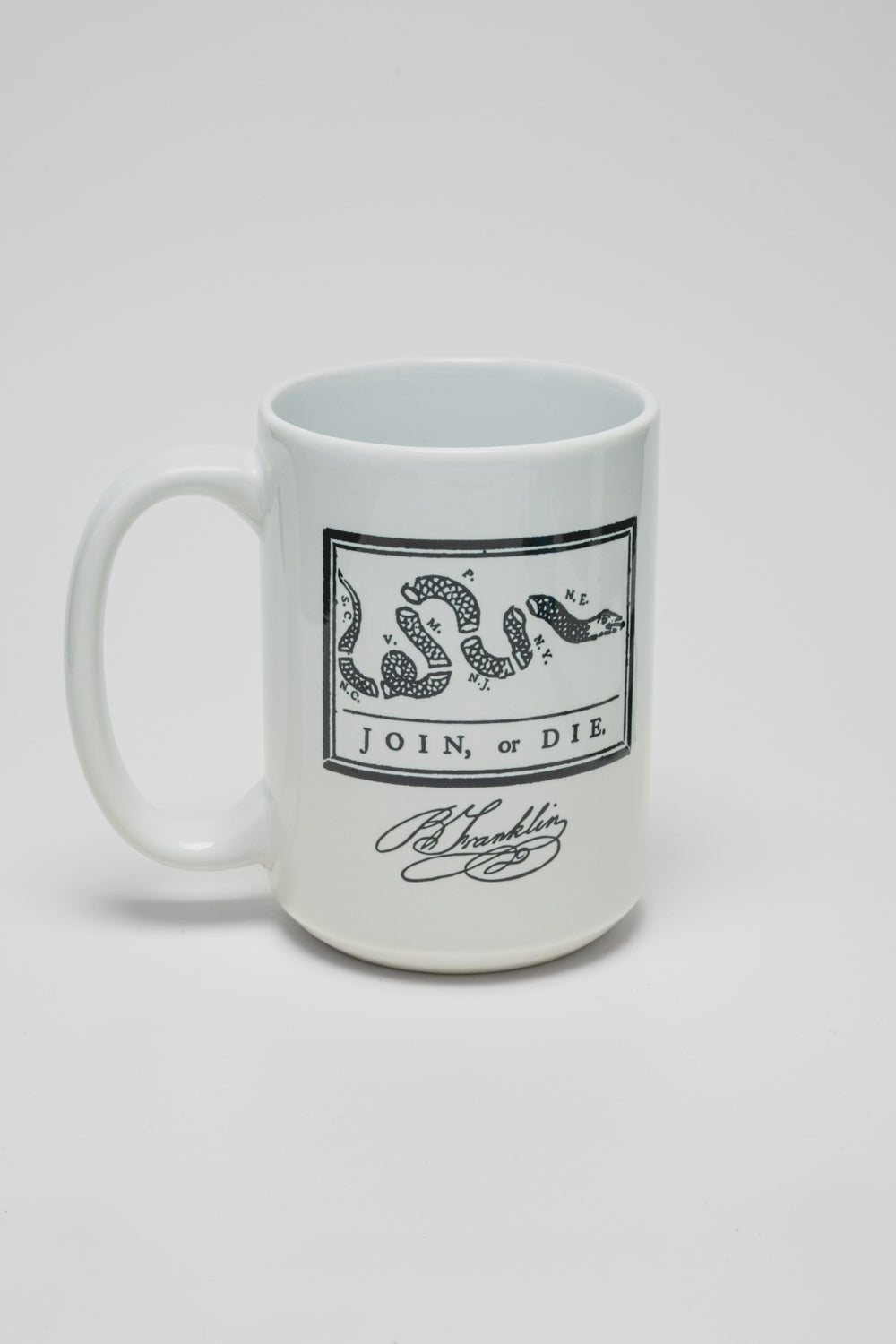 Load video: Join or Die Ceramic Mug