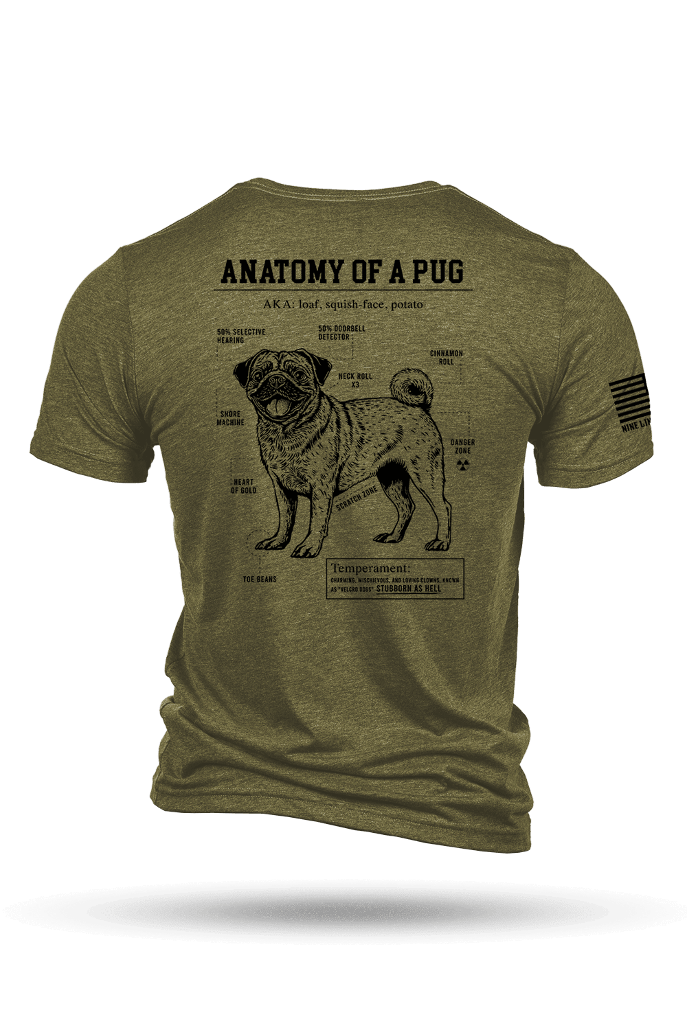 Pug Schematic - T-Shirt