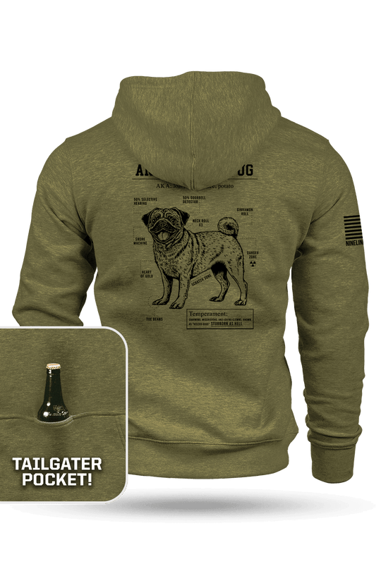 Pug Schematic - Tailgater Hoodie