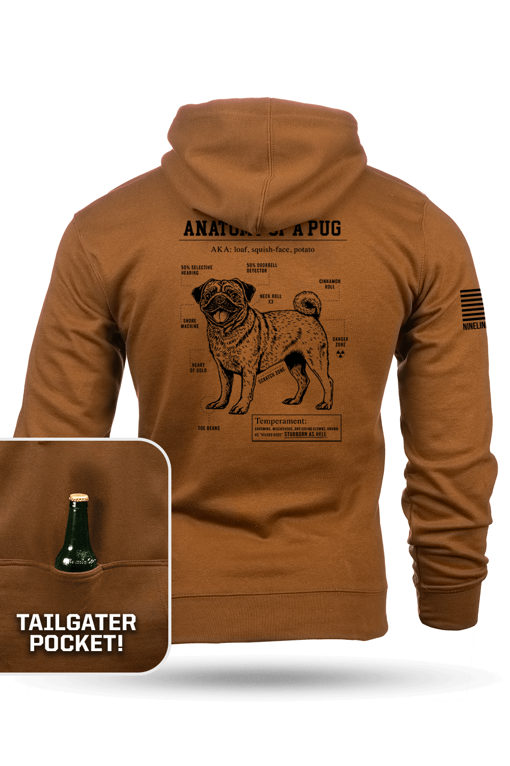 Pug Schematic - Tailgater Hoodie
