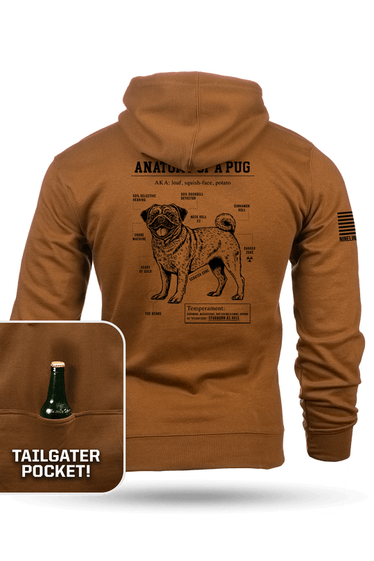 Pug Schematic - Tailgater Hoodie