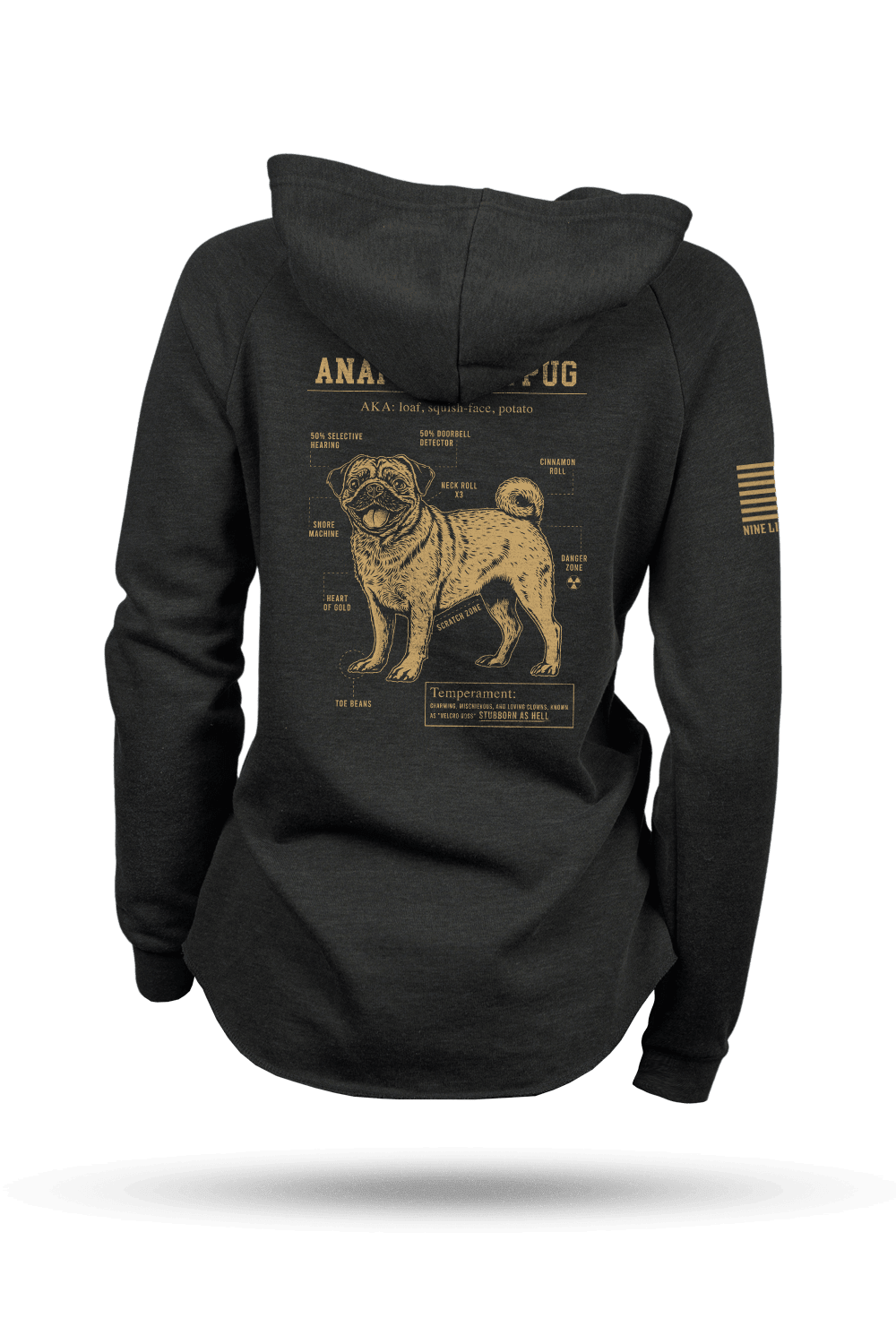 Pug Schematic - Women's Hoodie