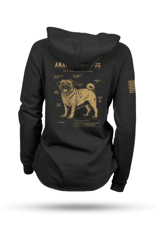 Pug Schematic - Women's Hoodie