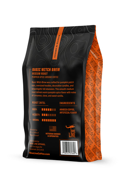 Basic Witch Brew Pumpkin Spice Medium Roast - Ground Coffee | 12OZ