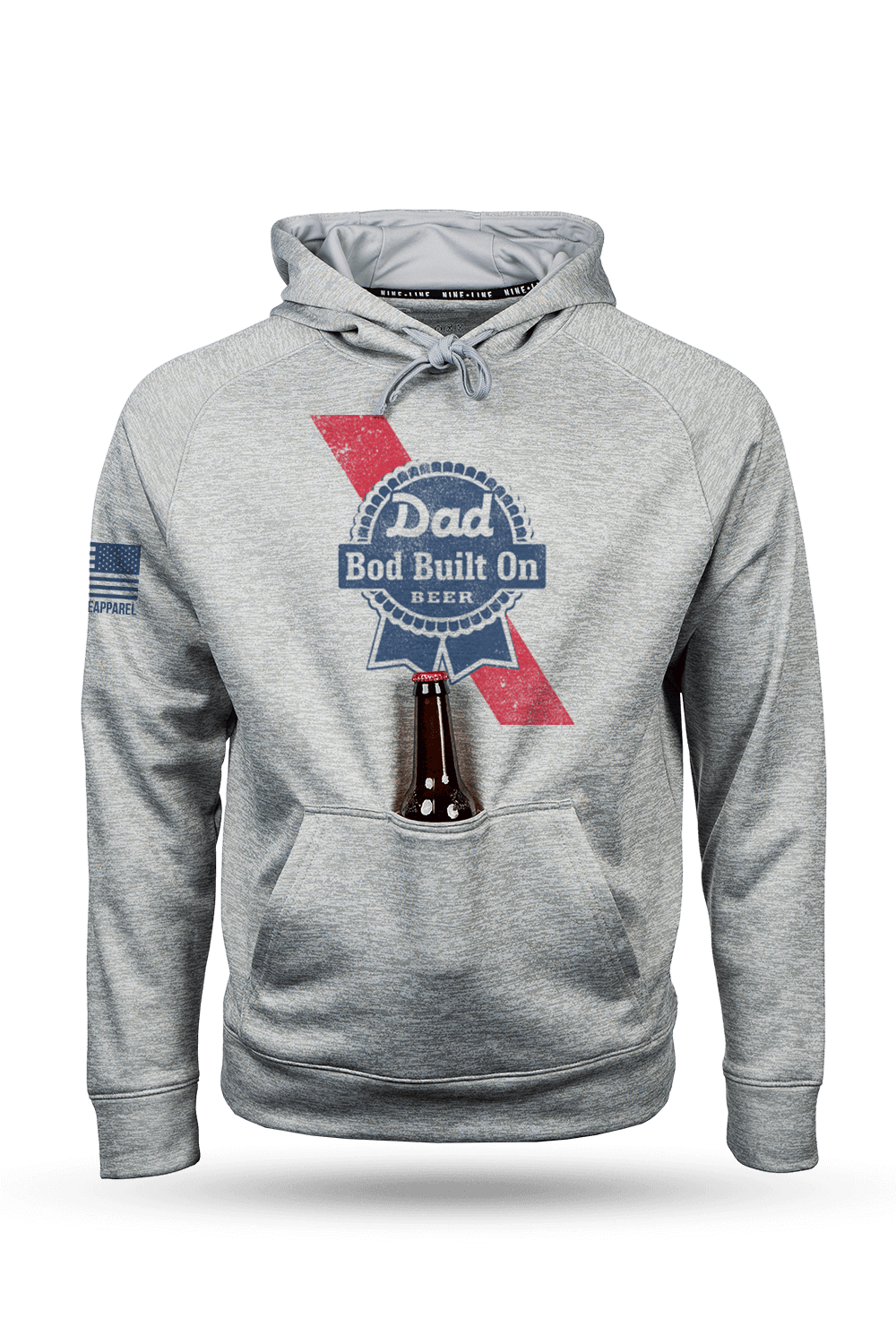 Raglan Tailgater Hoodie - DAD BOD FATHERS DAY