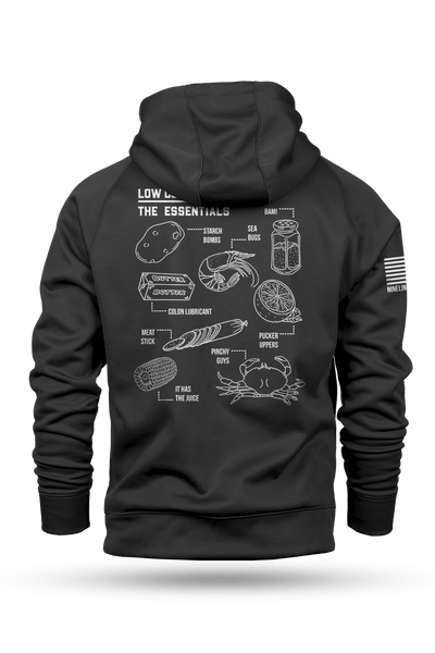 Raglan Tailgater Hoodie - Low Country Boil Schematic