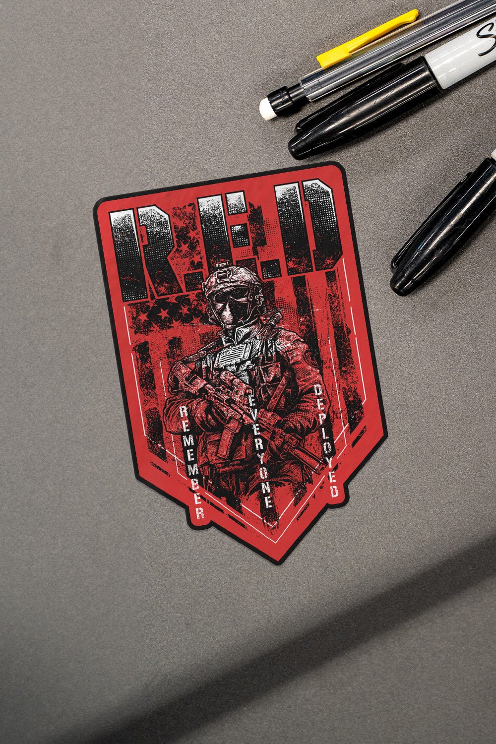 Deployed Sticker Remember Everyone Deployed – Nine Line Apparel