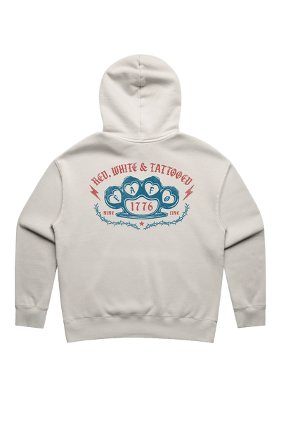 Red, White and Tattooed - Women's Relaxed Fit Hoodie