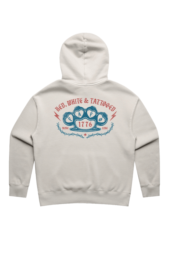 Red, White and Tattooed - Women's Relaxed Fit Hoodie