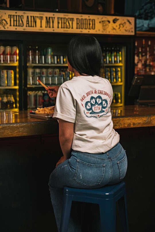 Red, White and Tattooed - Women's Relaxed Fit T-Shirt