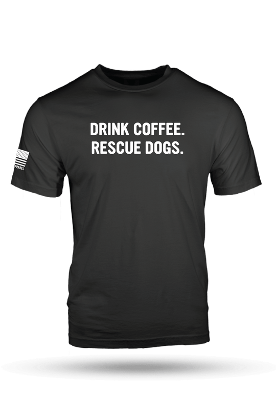 REX - Drink Coffee Rescue Dogs - Comfort Colors T-Shirt
