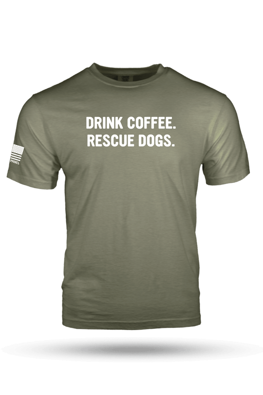 REX - Drink Coffee Rescue Dogs - Comfort Colors T-Shirt