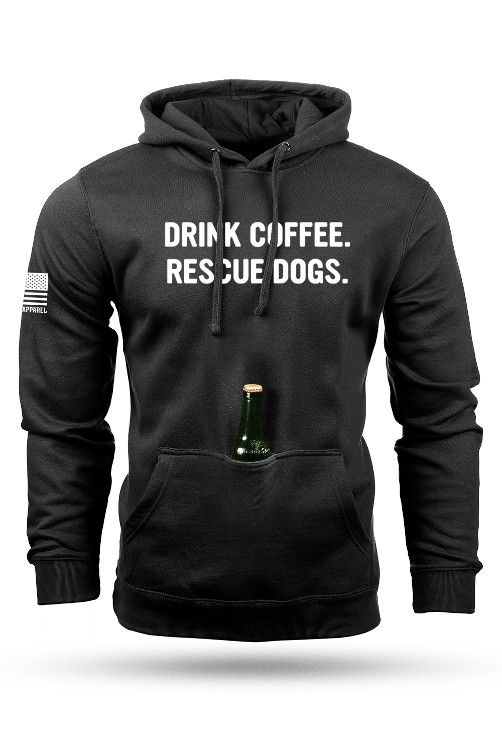 REX - Drink Coffee Rescue Dogs - Tailgater Hoodie