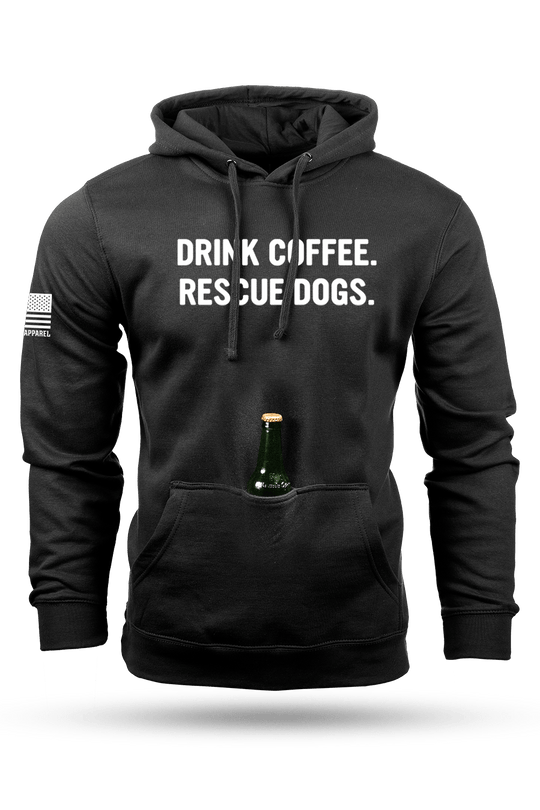 REX - Drink Coffee Rescue Dogs - Tailgater Hoodie