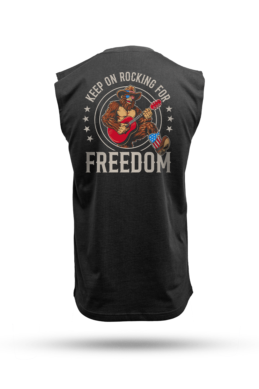 Rockin' Freedom Squatch - Men's Muscle Tank Top