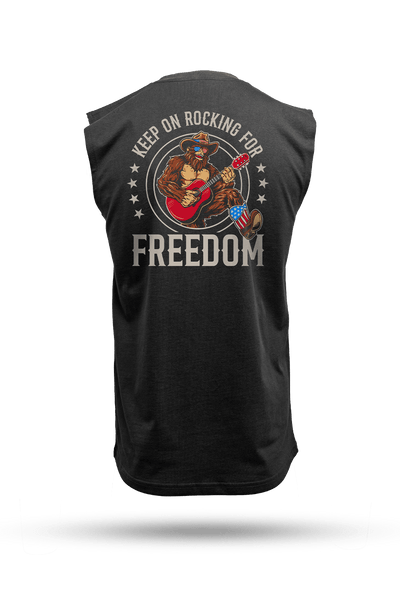 Rockin' Freedom Squatch - Men's Muscle Tank Top