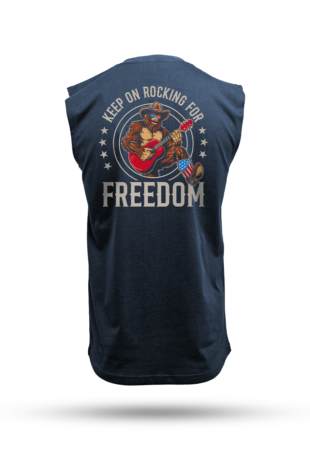 Rockin' Freedom Squatch - Men's Muscle Tank Top