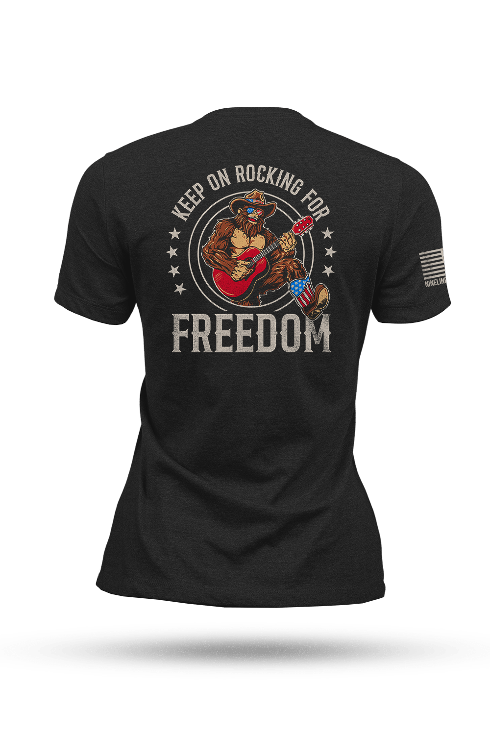 Rockin' Freedom Squatch - Women's T-Shirt