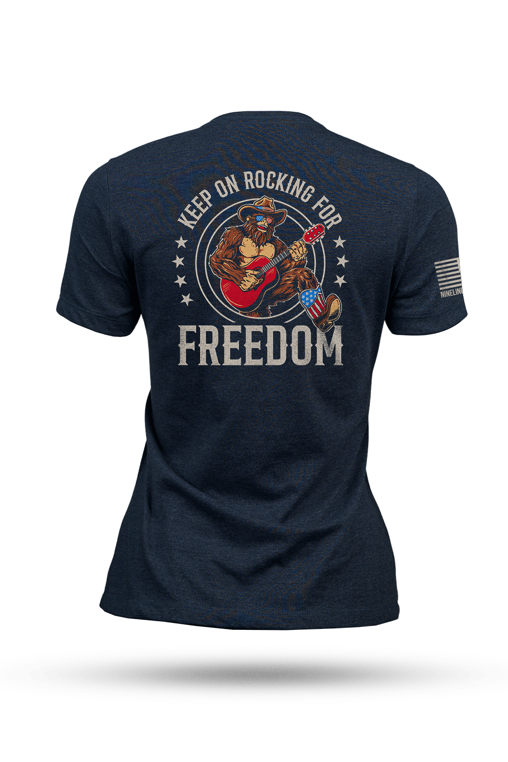 Rockin' Freedom Squatch - Women's T-Shirt