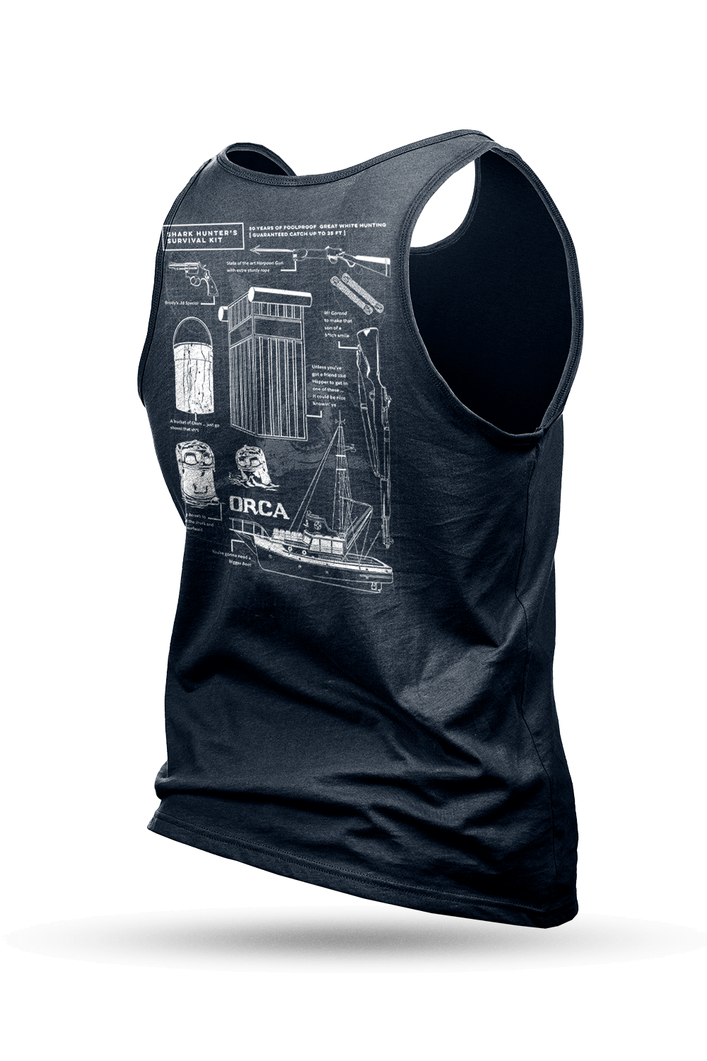 Shark Hunter Schematic - Men's Tank Top