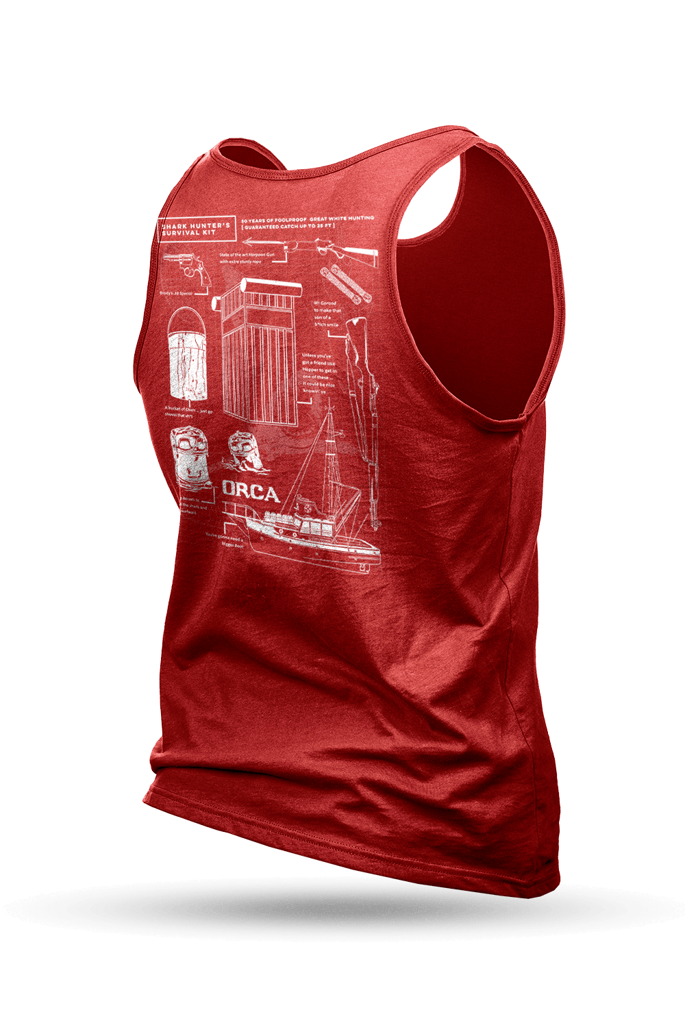 Shark Hunter Schematic - Men's Tank Top