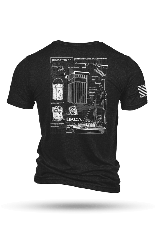 Shark Hunter Schematic - T-Shirt