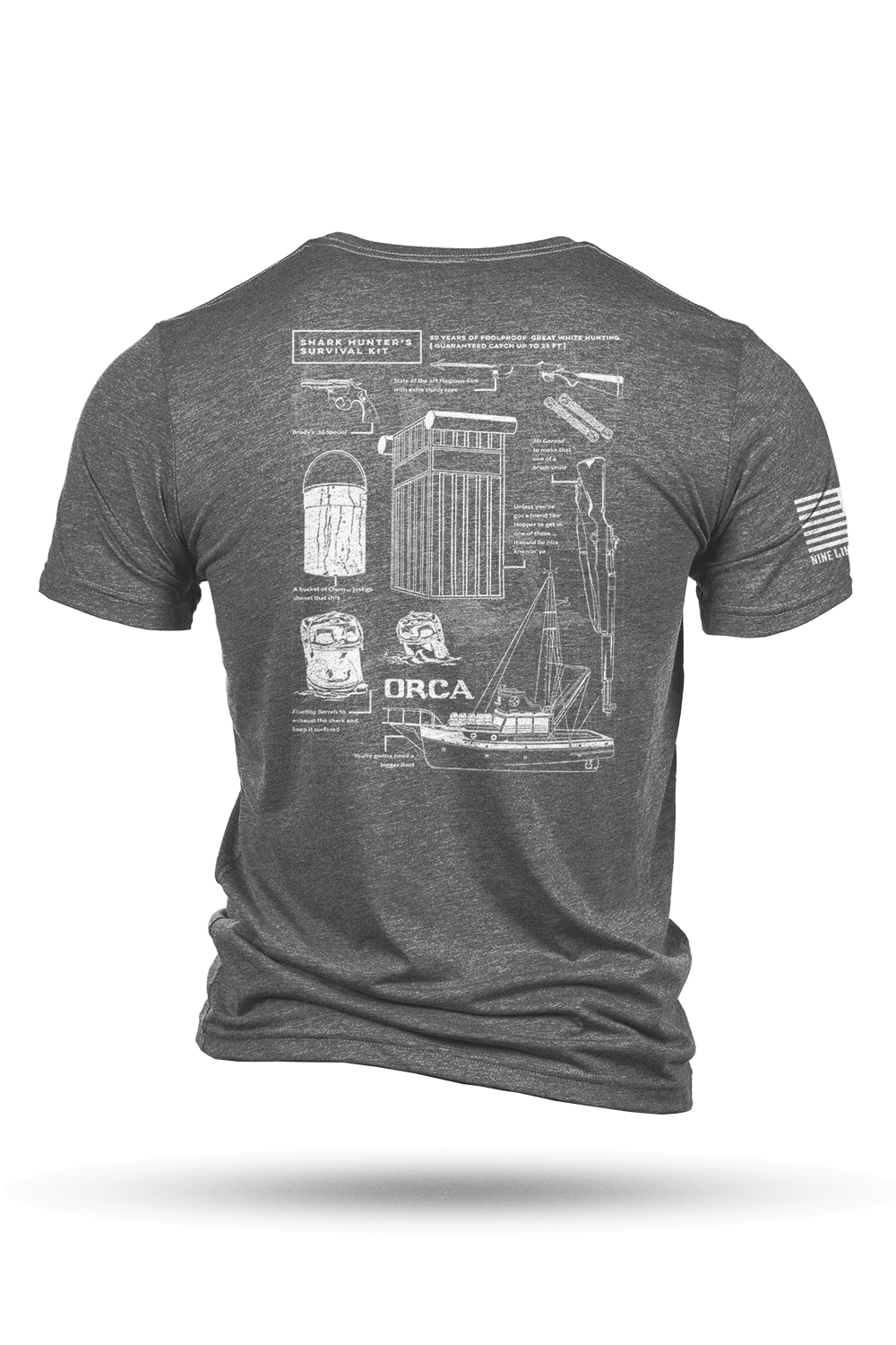 Shark Hunter Schematic - T-Shirt