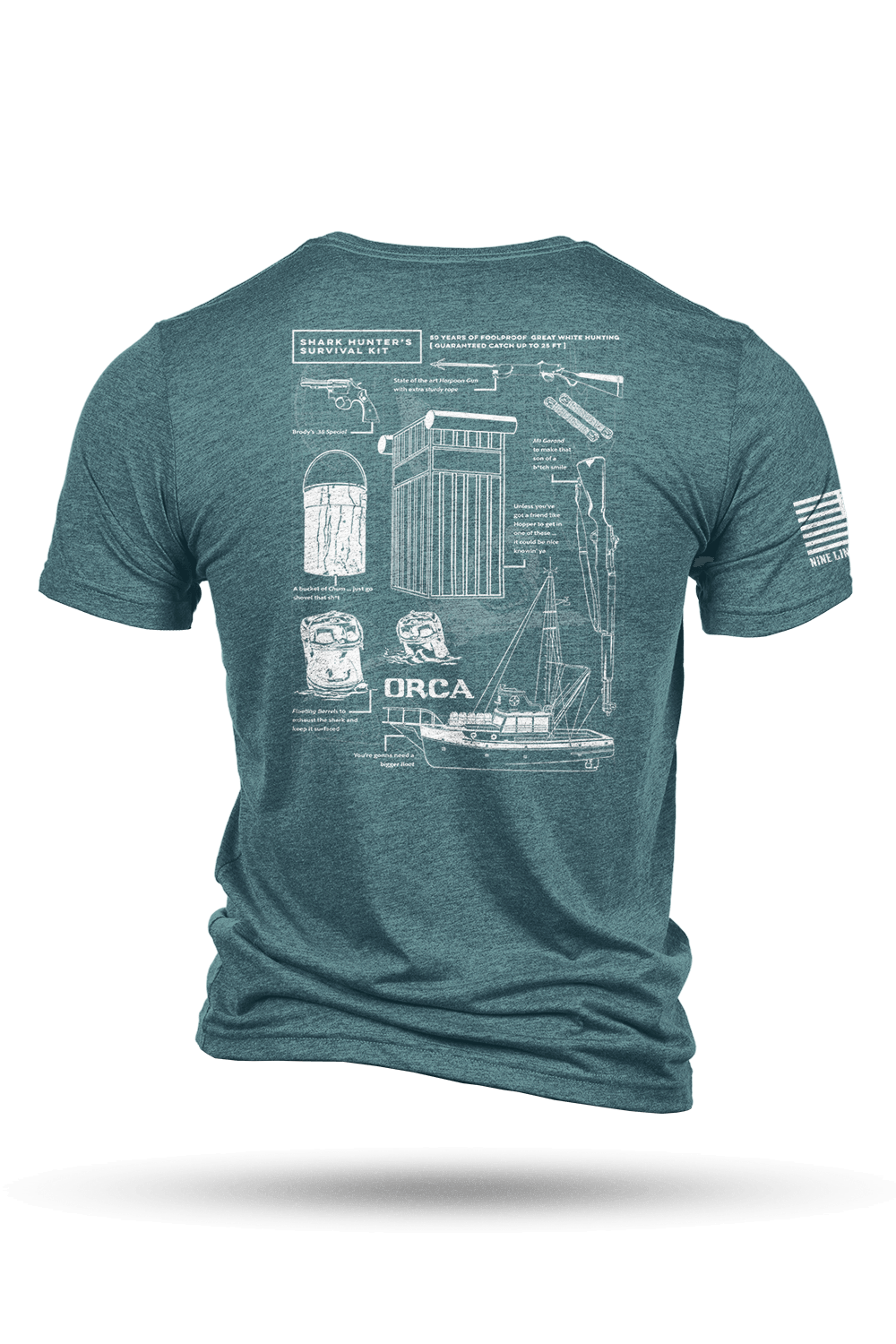Shark Hunter Schematic - T-Shirt