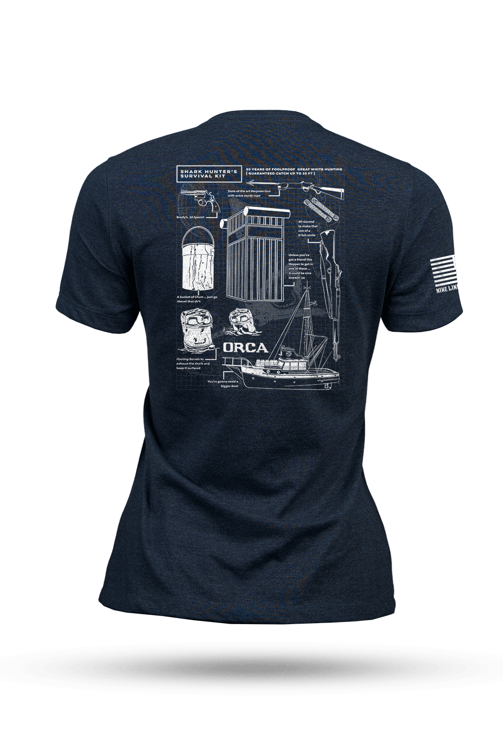 Shark Hunter Schematic - Women's T-Shirt