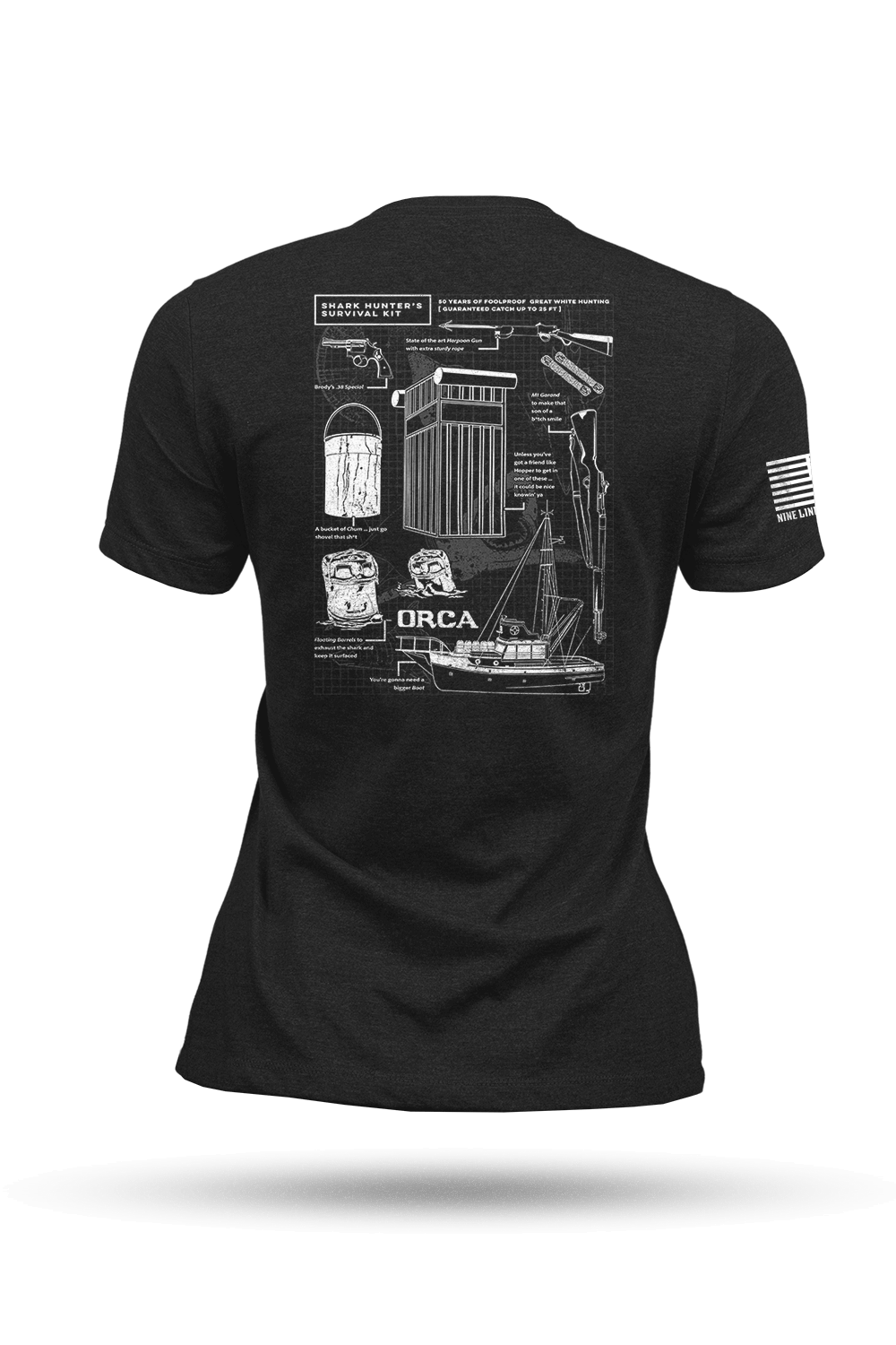 Shark Hunter Schematic - Women's T-Shirt