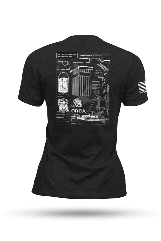 Shark Hunter Schematic - Women's T-Shirt