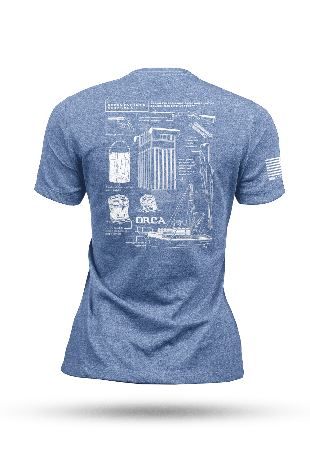 Shark Hunter Schematic - Women's T-Shirt