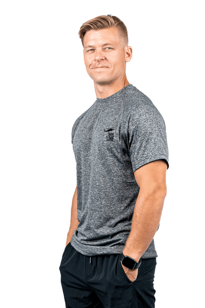 Short-Sleeve Performance Shirt with Dropline Logo