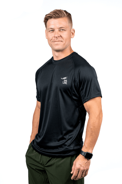 Short-Sleeve Performance Shirt with Dropline Logo