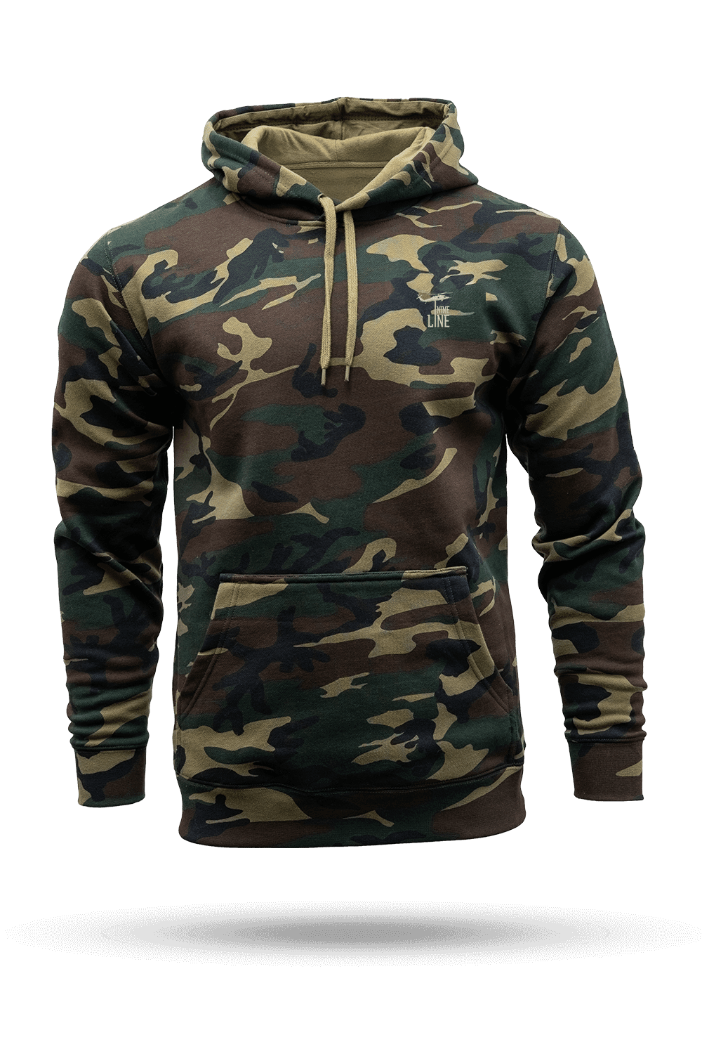 Silicone Dropline Logo - Camo Hoodie
