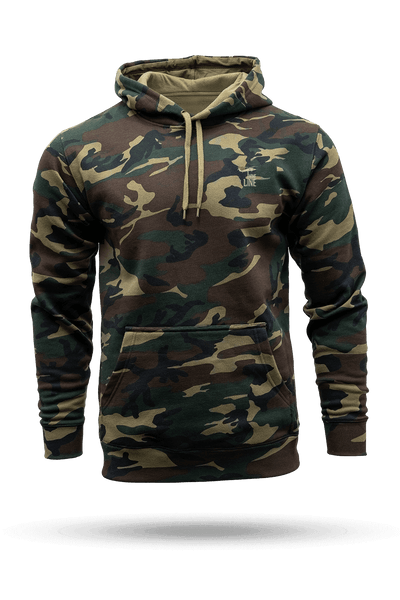 Silicone Dropline Logo - Camo Hoodie