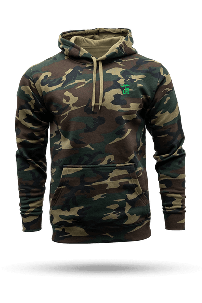 Silicone Dropline Logo - Camo Hoodie