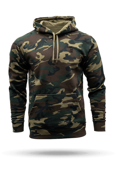 Silicone Dropline Logo - Camo Hoodie