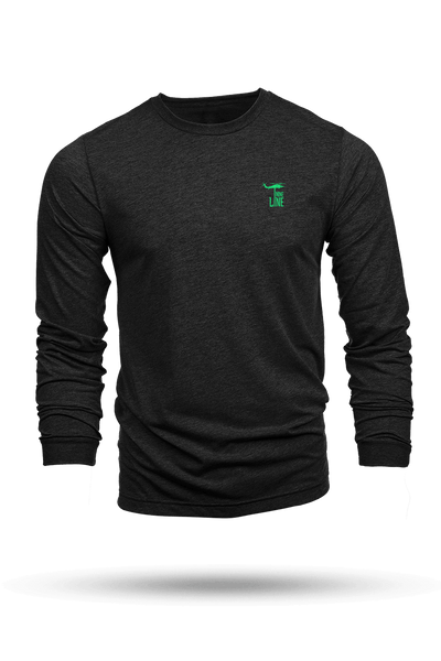 Silicone Dropline Logo - Long - Sleeve T-Shirt (Night Vision Edition)
