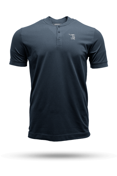 Silicone Dropline Logo - Short Sleeve Henley