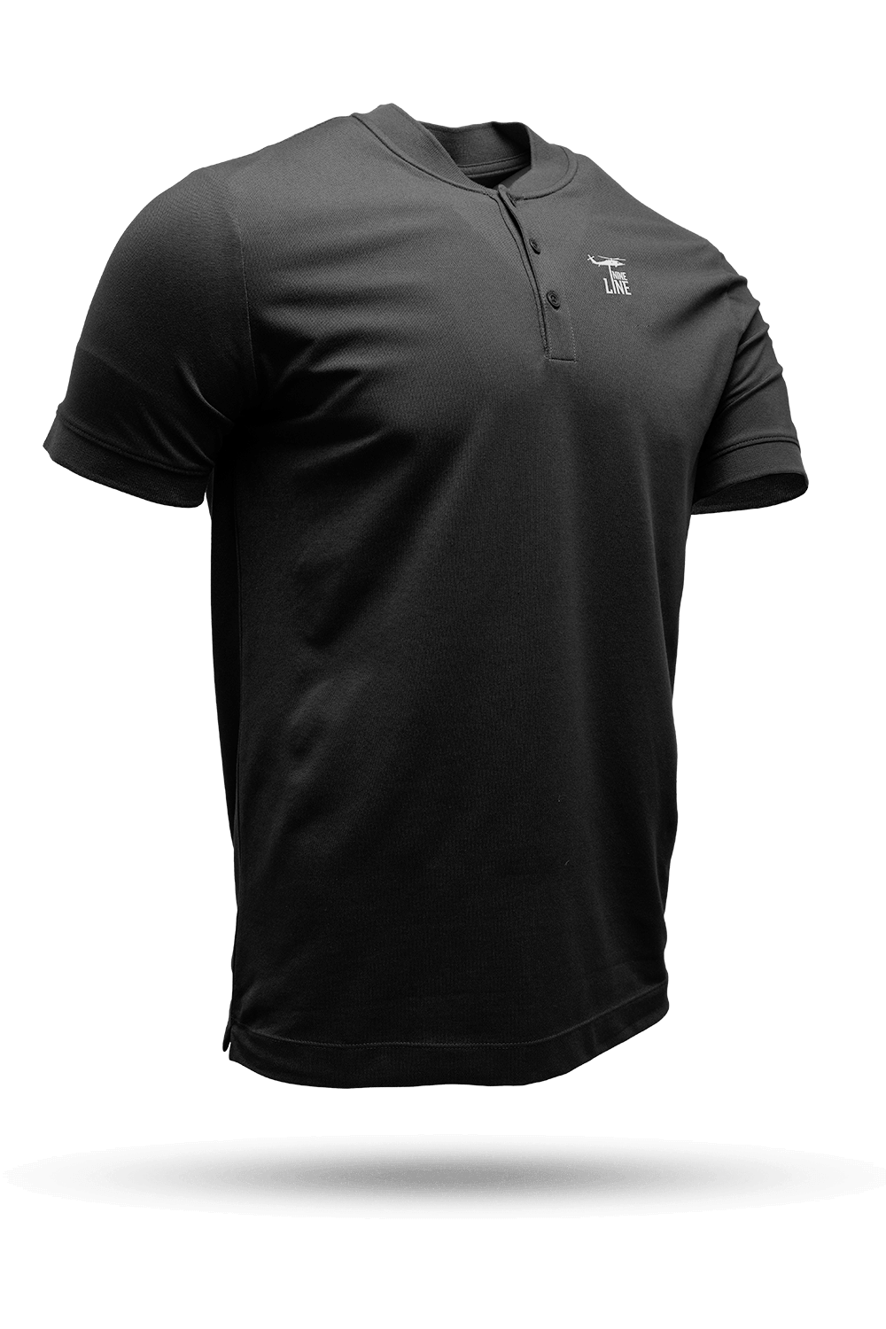 Silicone Dropline Logo - Short Sleeve Henley
