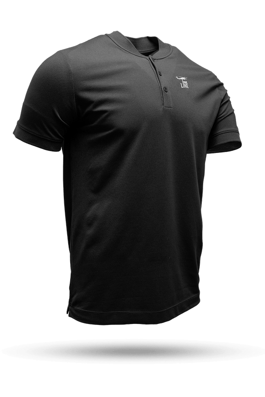 Silicone Dropline Logo - Short Sleeve Henley