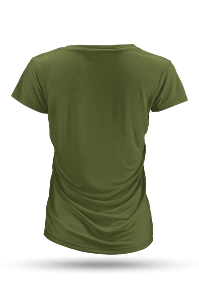 Small Dropline Logo - Women's Slouchy V - Neck