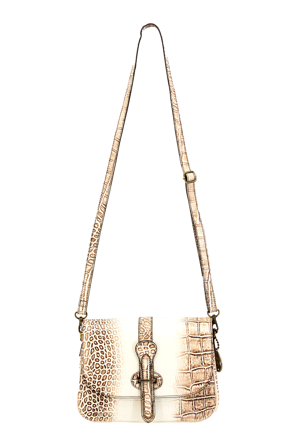 Rugged Rare Smith Wesson Croc Crossbody Beige