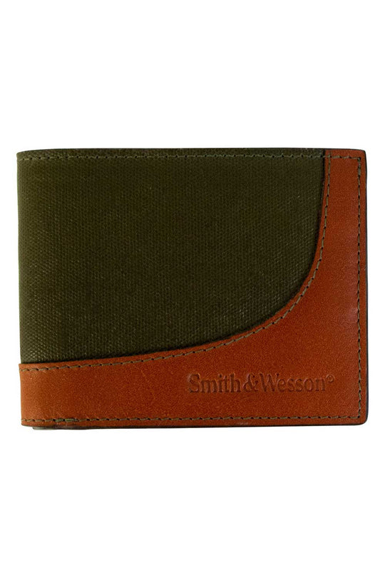 Smith & Wesson Wax Canvas Bi-Fold Wallet