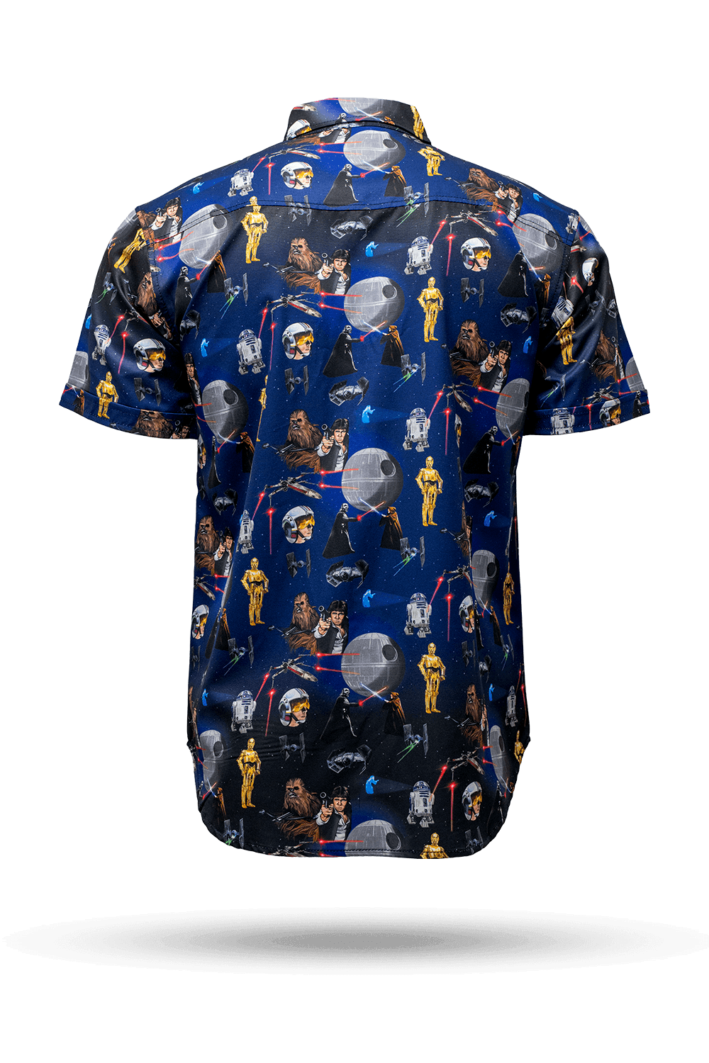 Space Icons - Short Sleeve Button Down Shirt