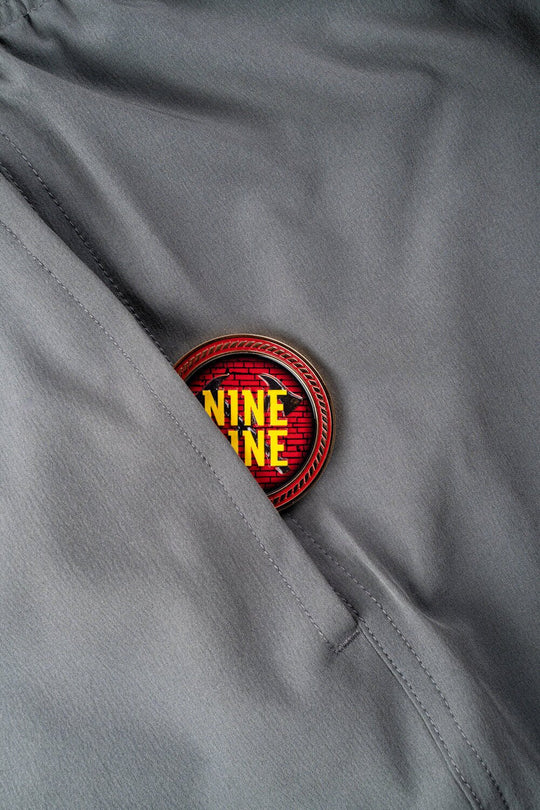 Stained Glass Firefighter - Challenge Coin