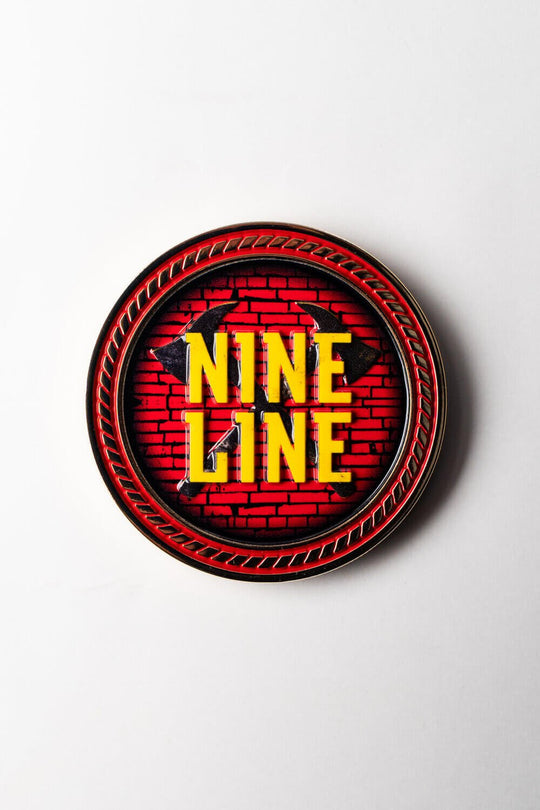 Stained Glass Firefighter - Challenge Coin