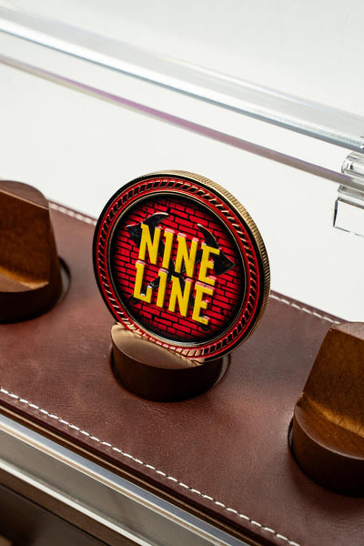 Stained Glass Firefighter - Challenge Coin